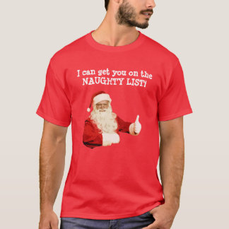 Camisa traviesa divertida para hombre del navidad