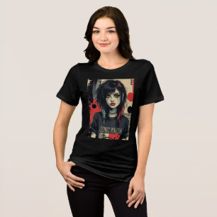 Camisa Tri-Blend Chica Emo Grunge