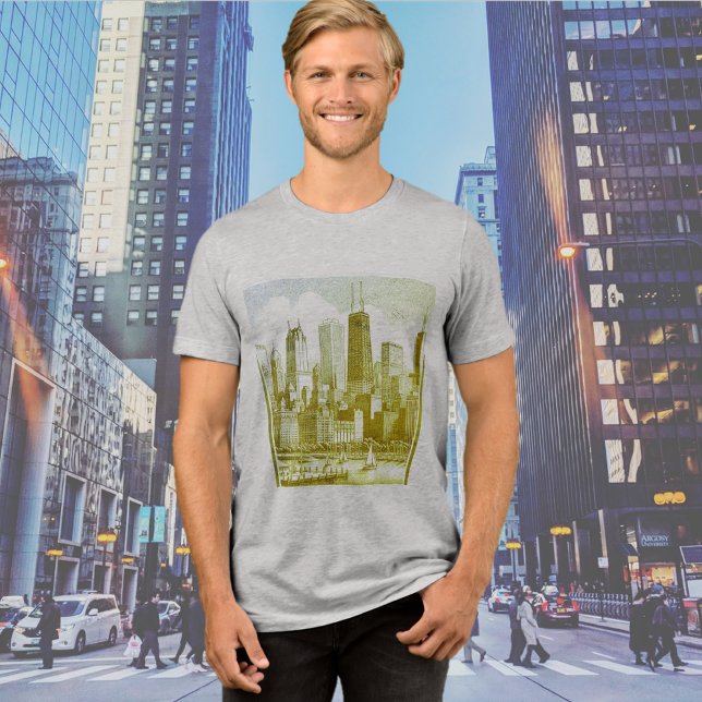 Camisa Tri-Blend de la camiseta verde de Chicago (Subido por el creador)