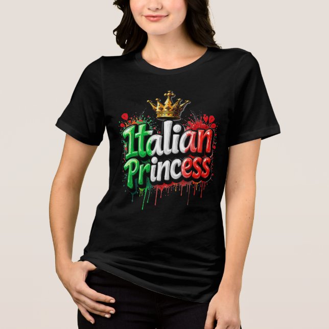 Camisa Tri-Blend de la Princesa Italiana (Anverso)