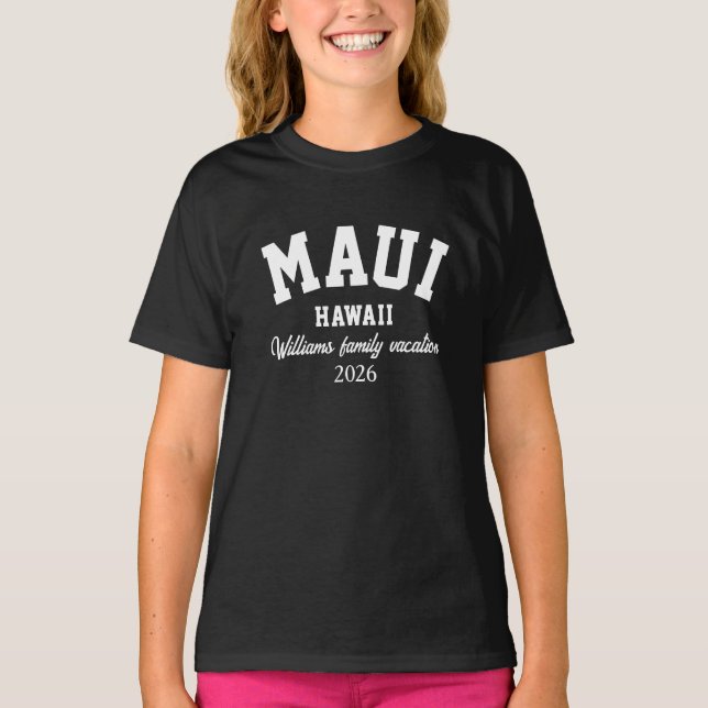 CAMISA Tri-Blend PERSONALIZADA MAUI HAWAII (Anverso)