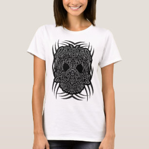 Camisa tribal impresionante del cráneo