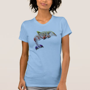Camisa tribal para mujer del delfín