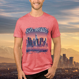Camisa Triblend de camiseta gráfica de Los Ángeles