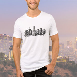 Camisa Triblend de camiseta negra de Los Ángeles