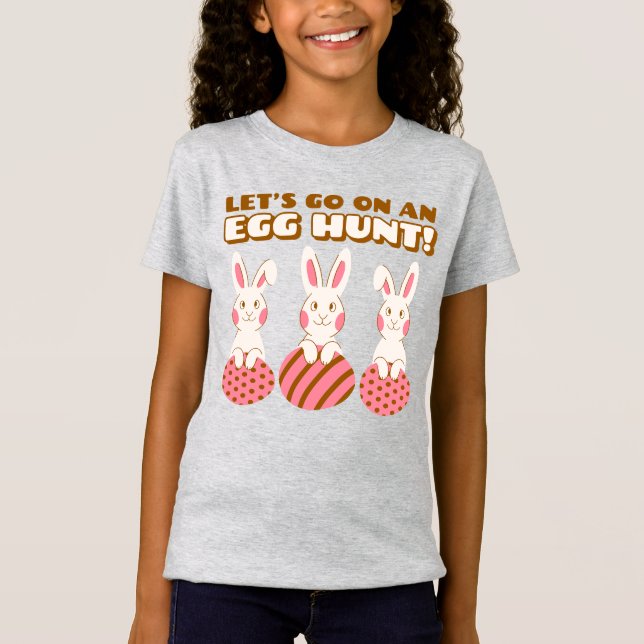 Camisa Triple Bunny Egg Hunt Kids (Anverso)