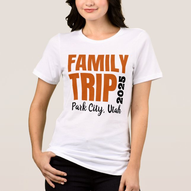 Camisa triple mezcla de viaje familiar (Anverso)