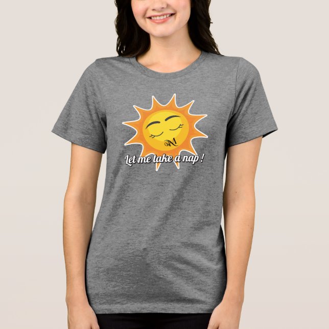 Camisa triple mezcla : Tome una siesta (gris) (Anverso)