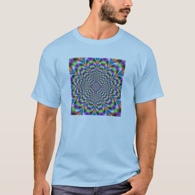 camisa trippy del fractal (Anverso)