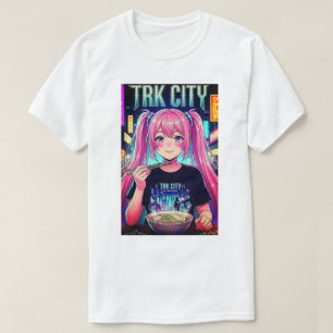 CAMISA TRK CITY ANIME CHICA ESTILO RETRO