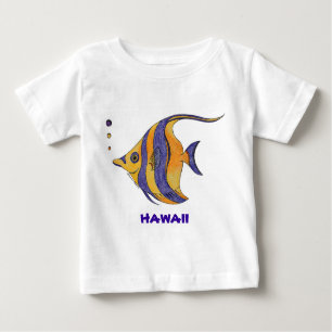 Camisa tropical de los pescados de Hawaii