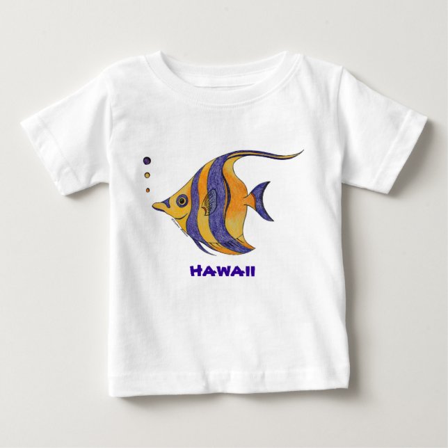 Camisa tropical de los pescados de Hawaii (Anverso)