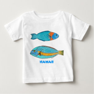 Camisa tropical de los pescados de Hawaii