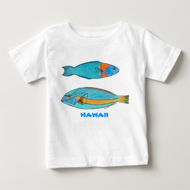 Camisa tropical de los pescados de Hawaii (Anverso)