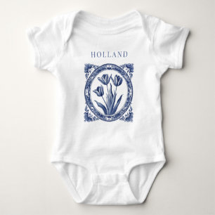 Camisa Tulipán Azul Delft Azul Holanda