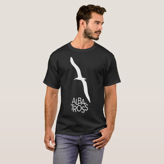 Camisa única del arte gráfico del albatros (Anverso completo)
