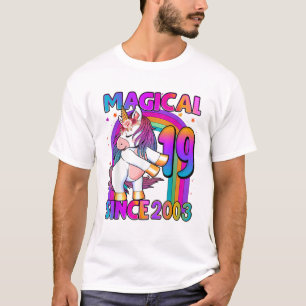 Camisa Unicornio De 19 Años Haciendo Flossing Cump