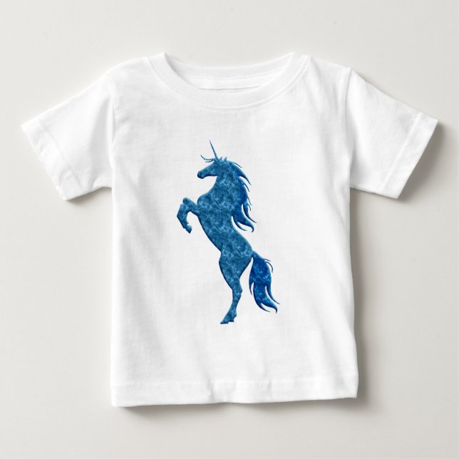Camisa Unicornio de Fuego Azul (Anverso)