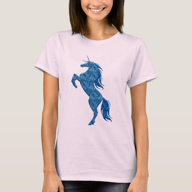 Camisa Unicornio de Fuego Azul (Anverso)