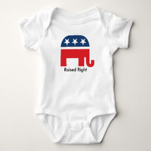 Camisa unisex aumentada del bebé del elefante