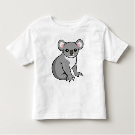 Camisa unisex de la koala del niño gris feliz