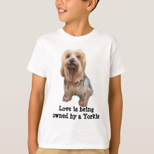 Camisa unisex de los niños tan lindos de Yorkshir
