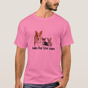 Camisa unisex del cáncer de pecho del Corgi Galé
