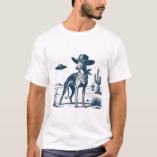 Camisa Vaquera Retro OVNI Desierto Whippet Occiden
