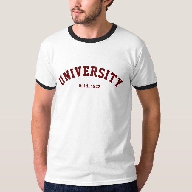 Camisa Varsity personalizada (Anverso)