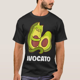 Camisa Vegetariana de Gato de Aguacate