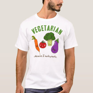 Camisa vegetariana divertida - verduras lindas del