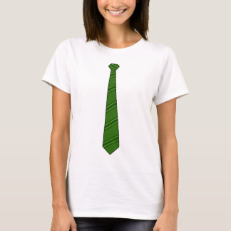 Camisa verde de la corbata
