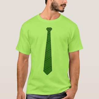 Camisa verde de la corbata