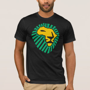 Camisa verde de los hombres amarillos de África d