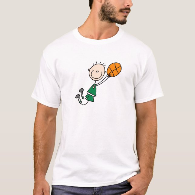 Camisa verde del baloncesto de los muchachos (Anverso)