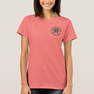 Camisa verde del campanero de las mujeres