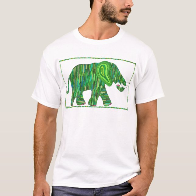Camisa verde del elefante del jade de Jerry (Anverso)