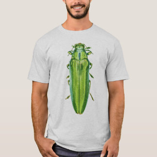 Camisa verde del escarabajo