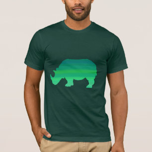 Camisa verde del rinoceronte