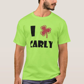 Camisa verde del trébol de Carly