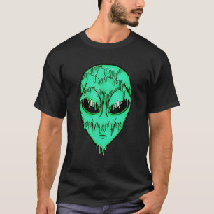 Camisa verde trippy para extranjeros - Cara psicod