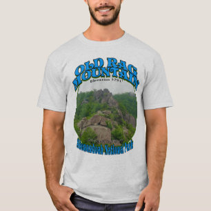Camisa vieja de la montaña del trapo