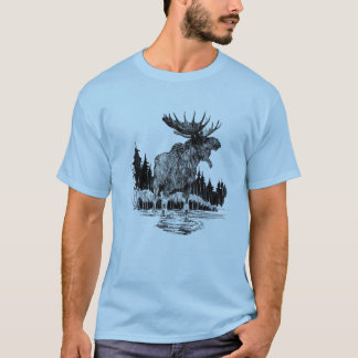 Camisa vieja magnífica de los alces