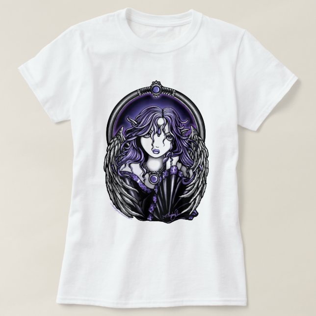 Camisa violeta de la noche del ángel de guarda (Diseño del anverso)
