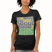 Camisa Wordle Puzzle "Miami Beach"