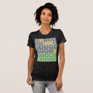 Camisa Wordle Puzzle "Miami Beach"