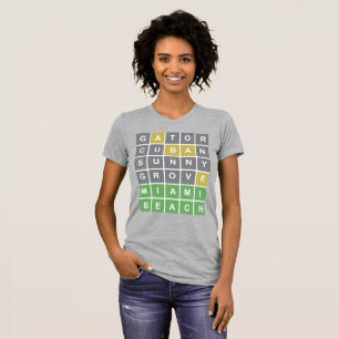 Camisa Wordle Puzzle "Miami Beach" 2