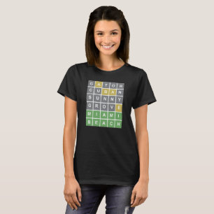 Camisa Wordle Puzzle "Miami Beach" 3