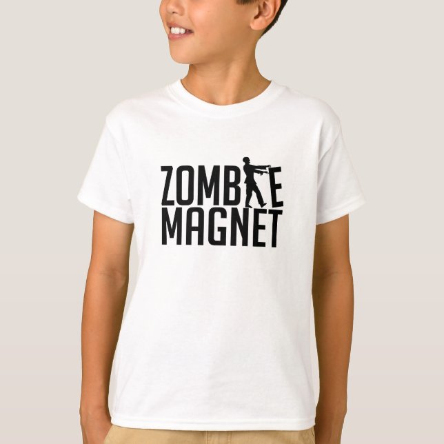 Camisa ZOMBIE MAGNET - elegir estilo y color (Anverso)