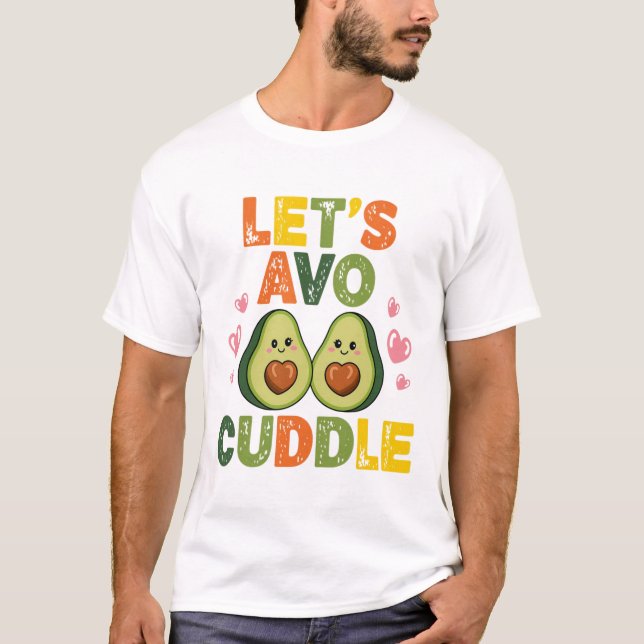 Camisas aguacate, divertida camiseta de la pareja  (Anverso)